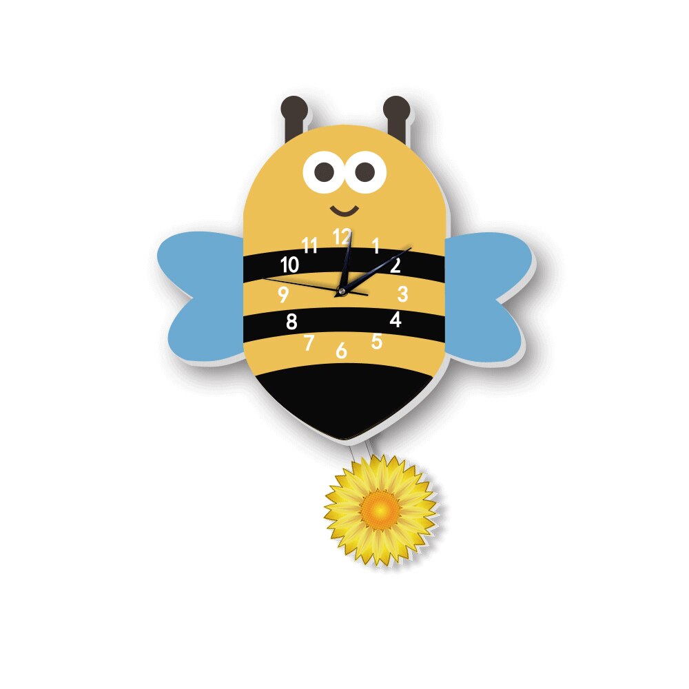 Home Decoration Cartoon Wall Clock Cartoon 3D DIY Large Decorative Wall Clocks Watch Wall Unique: type 2