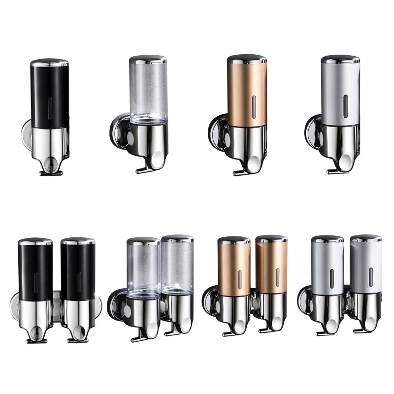 Wall Mounted Hand Gel Dispenser Manual Soap Dispenser Liquid Containers for Offices Restaurants Shopping Malls Hospitals 85WC