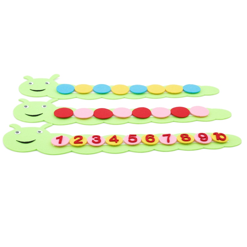 Montessori Mathematische Spiel Farbe Sortierung Caterpillar Vorschul Kindergarten Lehrmittel Bildungs Frühe Lernen spielzeug