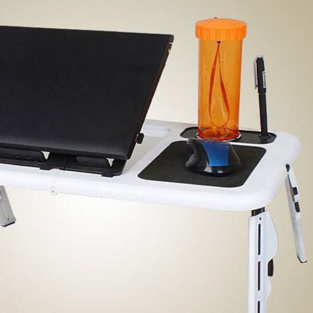 Kullanışlı katlanabilir ayarlanabilir katlanır dizüstü bilgisayar masası için masaüstü bilgisayar mesa para dizüstü standı tepsi çekyat soğutma fanı ile PE11227