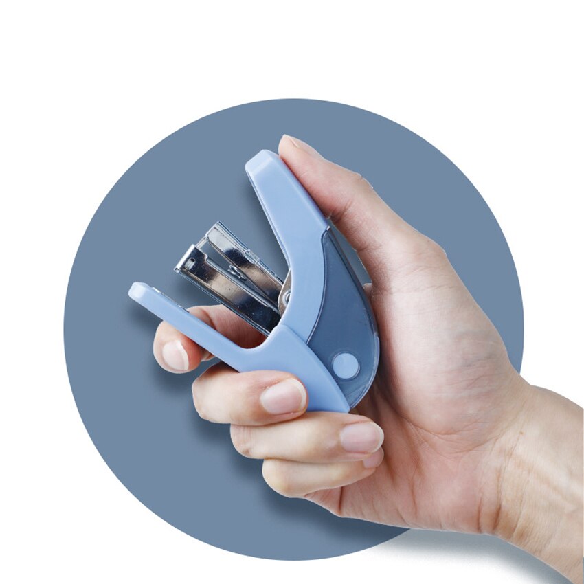 Grapadora Manual de oficina, grapadora estándar de Metal de 3 colores, capacidad de 20 hojas, grapadora de encuadernación de ahorro de esfuerzo, grapa 10 #