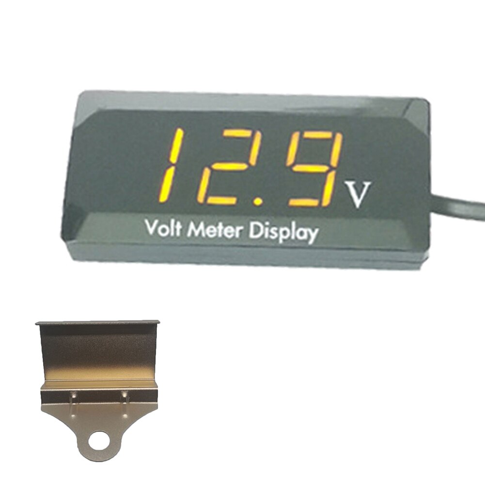 Auto Digital Anzeige Voltmeter Wasserdicht Direkte Strom 12V Spannung Volt Meter Gauge für Fahrzeug Motorrad mit Halterung NJ88