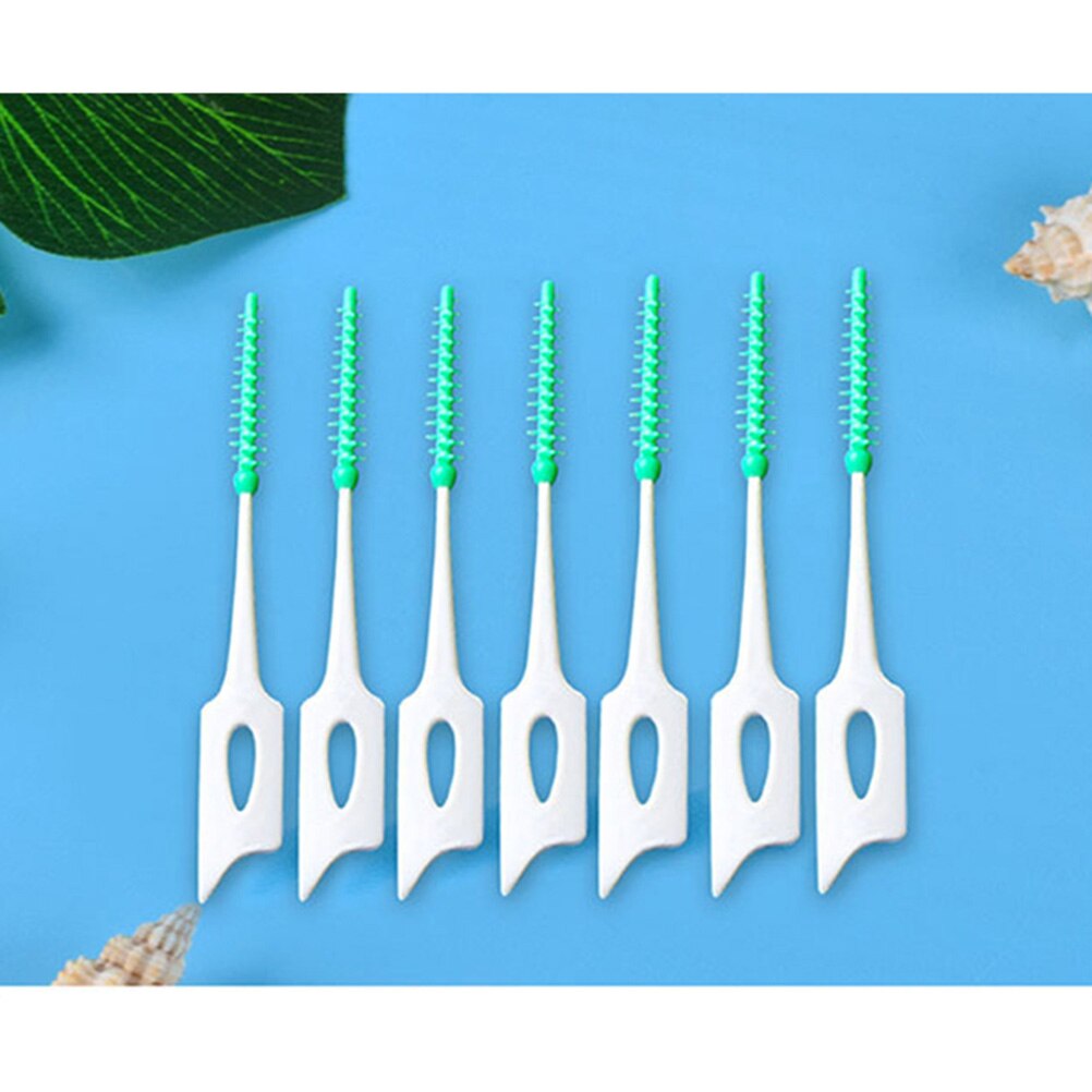 150pcs Silicone Interdental Brushes Between Teeth Floss Pick Care Brushes