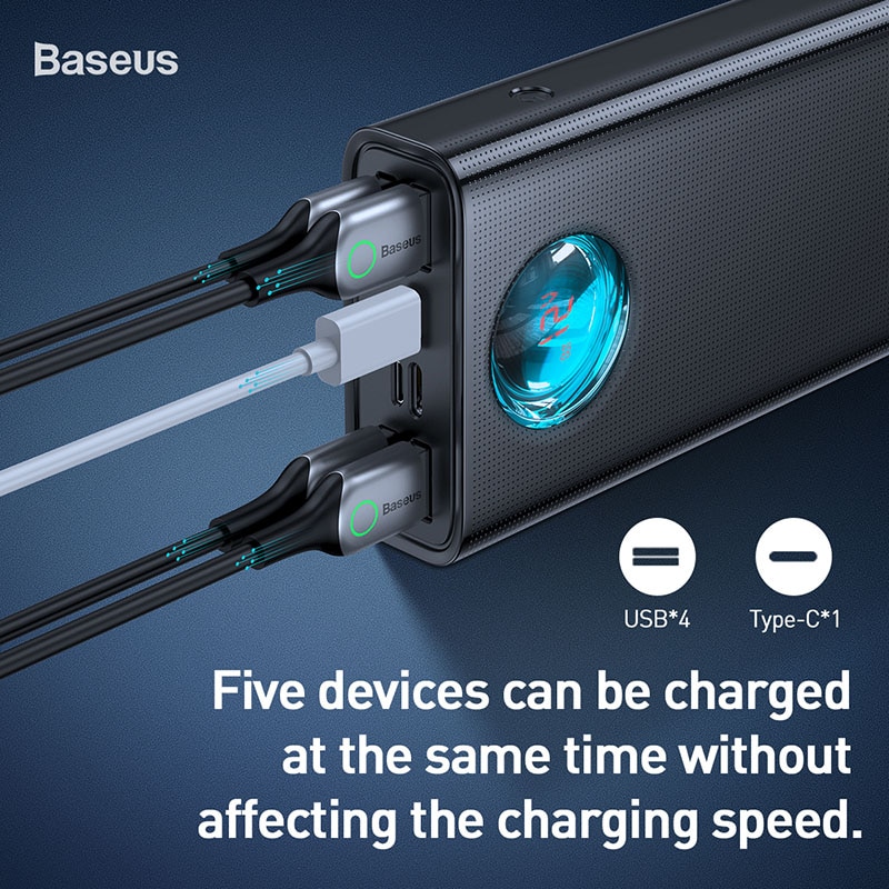 Baseus 30000mAh Power Bank Fast Charging PD3.0 QC 3.0 Quick Charging SUB Travel Portable External Battery Pack For Phone Laptop