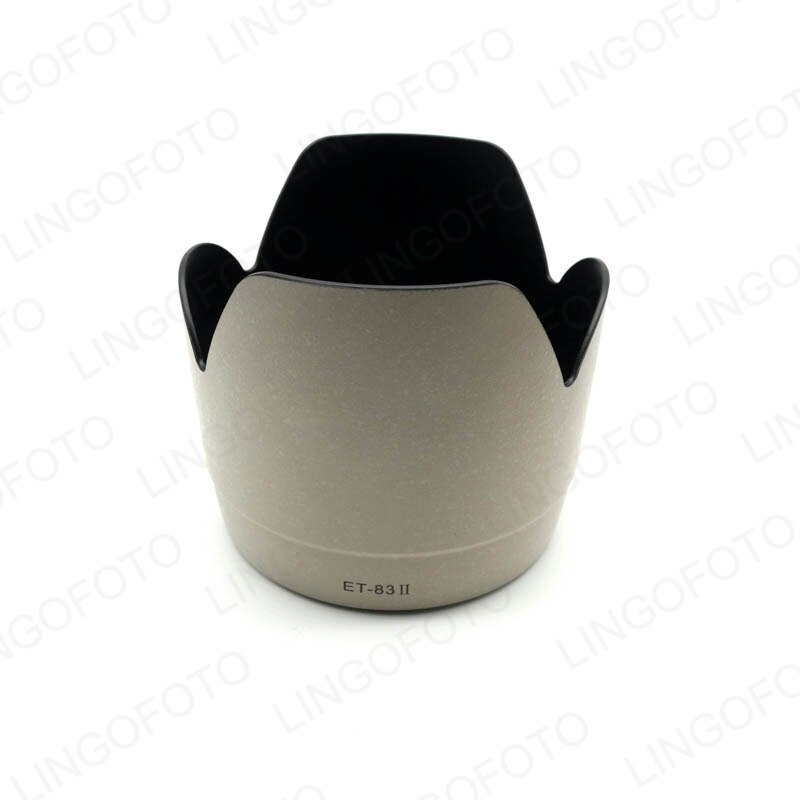 White Lens Hood Tulip Flower Shade for Canon 70-200mm USM Non-IS 77mm(ET-83II)