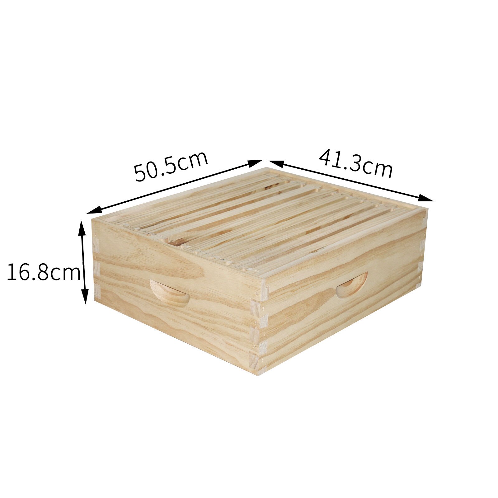 10 Frame Super Bee Box Langstroth Medium unassembled Beehive Kit Hive with Frames for Beekeeping