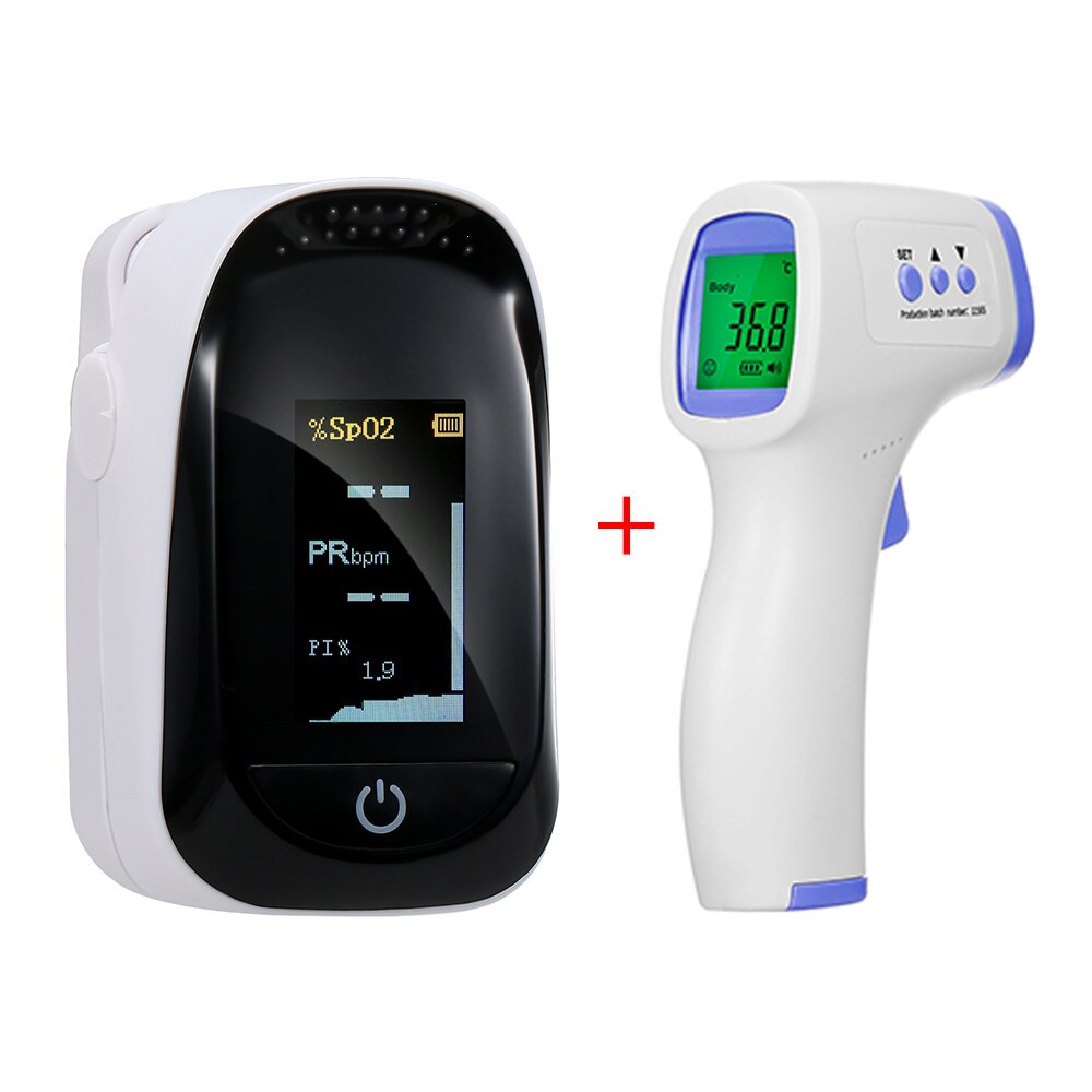 Portable Pulse Oximeter Precise Blood Saturation Detector TFT Display Reading Home/Sport with Box Rope 8S into Sleeping Mode: MD1845-W MD1823