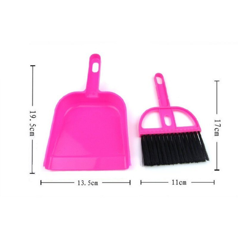 Mini Cleaning Table Dust Dander Pets Pooper Scooper Shit Broom With Dustpan Dogs Plastic Shit Sweeping Tools