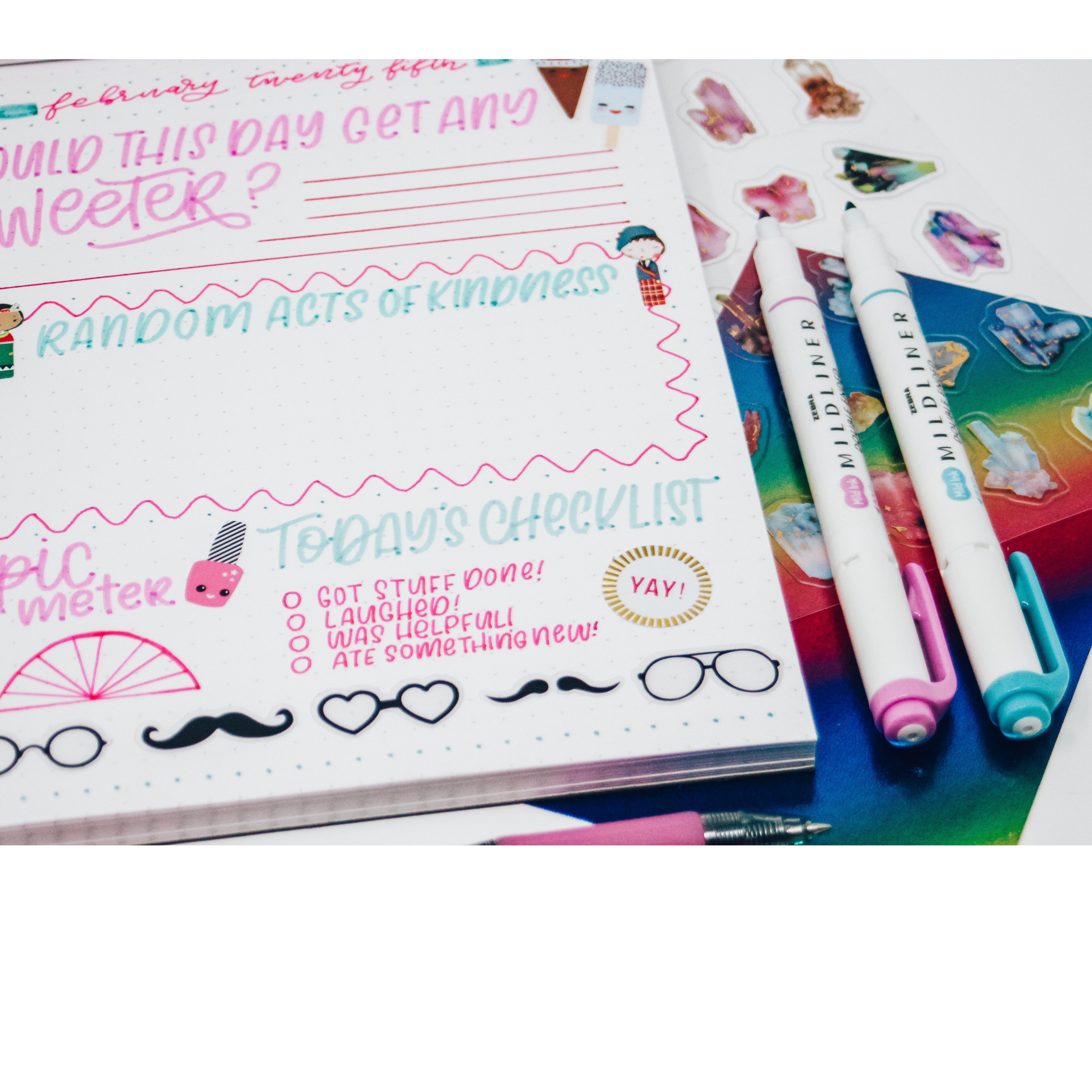 Zebra Mildliner Double Ended Markeerstift Set, WKT7 Milde Liner Beitel Marker Fluorescerende Kleur Belettering Tekening Verf F506