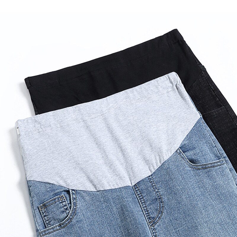 Gravidbyxor raka jeans gravidkläder 2 färger höghus nio tiondels byxor mammakläder 0296