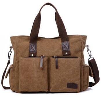 Travel Bag Women Canvas Large Capacity High Solid Handbags X172 40%OFF: coffee