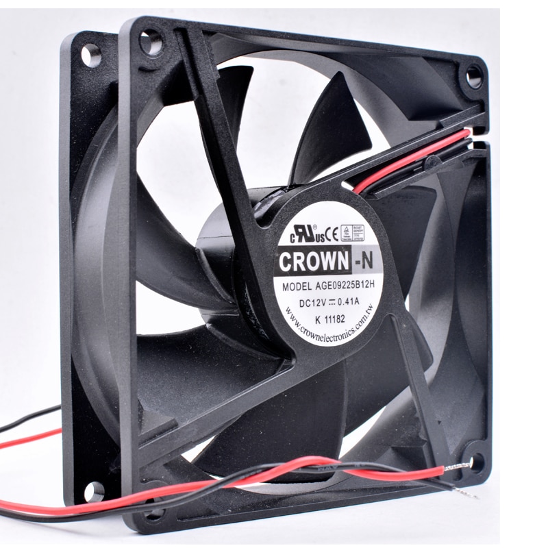 Originele Kroon AGE09225S12H 9Cm 9025 12V 0.41A Computer Chassis Power Cooling Fan