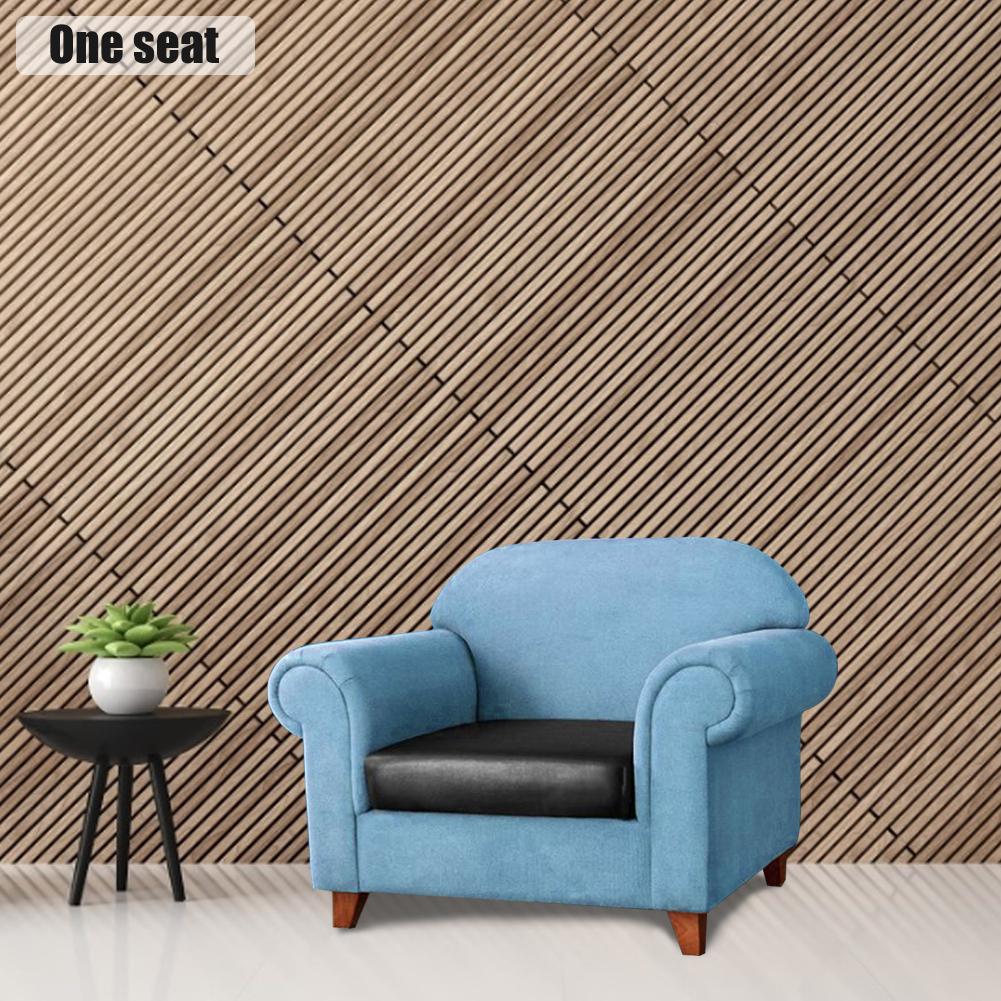 Elastisk pu læder sofa pudebetræk vandtæt stol slipcovers møbler protector slip cover til sofa sæde og hjem: 1 størrelse