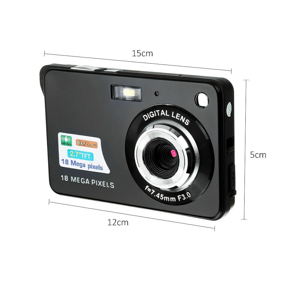 2.7 Inch Hd Digitale Camera Tft Lcd Display 18MP Zoom Anti-Shake Camcorder Video Cmos Micro Camera Kinderen