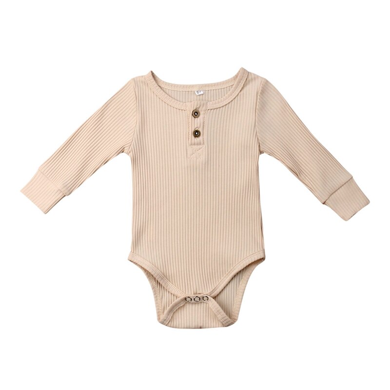 Baby Mädchen Kleidung Neugeborenen Baby Mädchen Junge Rüschen eins-Stück Bodysuit Gesamt Outfits vier Farbe Lange Hülse Geschmack freundlicher kleidung: B / Neugeborenen