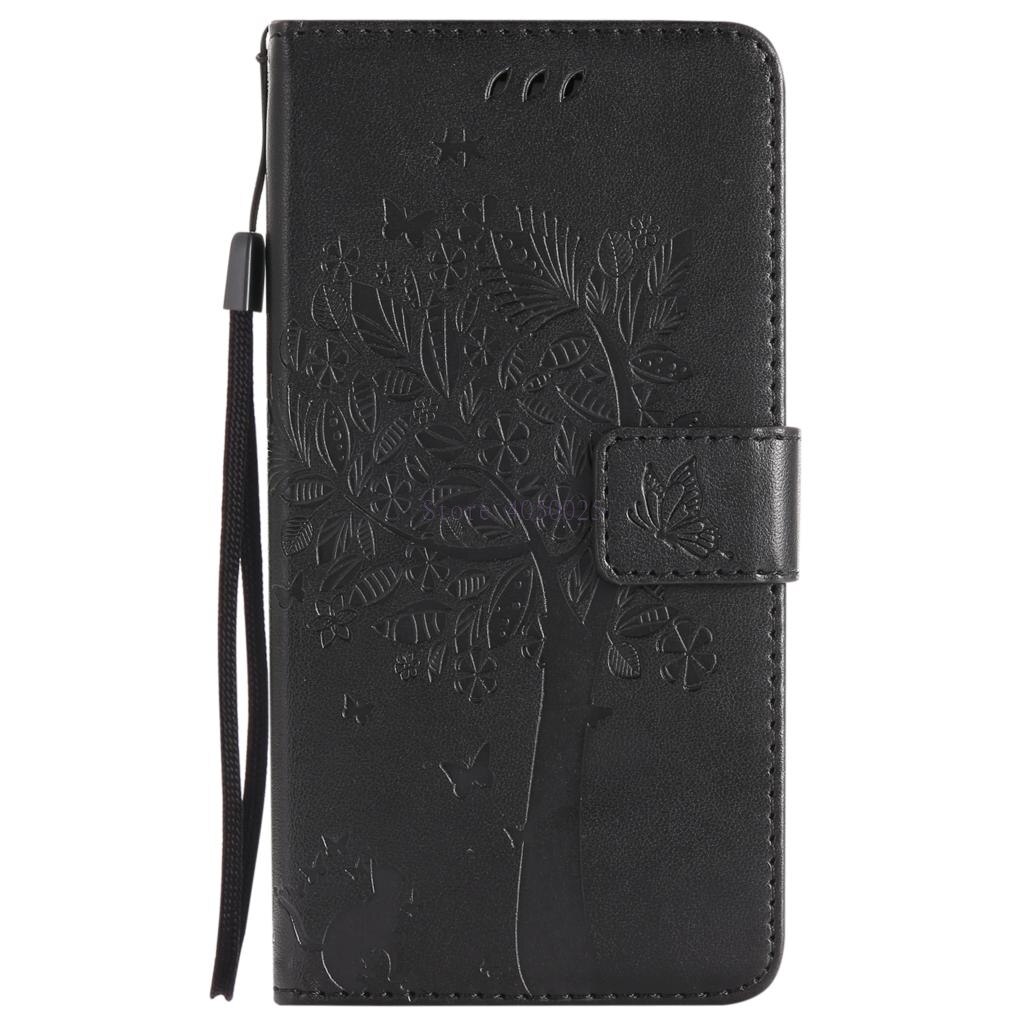 Coque voor lg  k10 k 10 lte lgk 10 k410 flip wallet leren telefoonhoesje voor lgk 430 k420n k430 k430ds k 420n k 430 k 430ds capa: Zwart