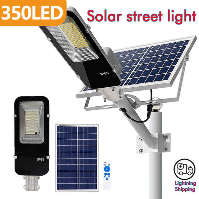 200W Krachtige Solar Light Outdoor Zonne-straatverlichting 6000mAh Waterdichte Automatische Schemering tot Dageraad Straatlantaarn Voor garage Tuin: orange