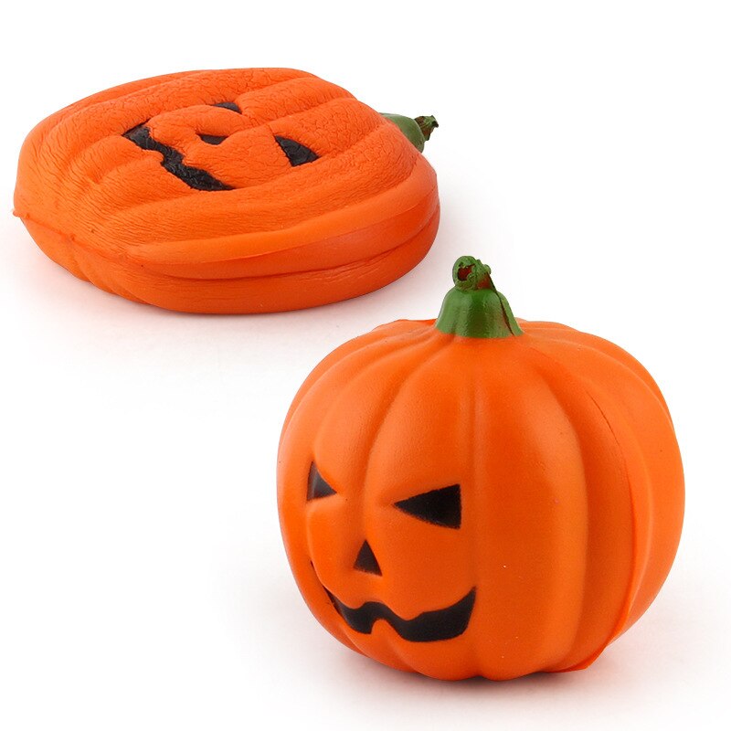 Jumbo Hallowee Pompoen Squeeze Speelgoed Leuke Squishy Langzaam Stijgende Zachte Bandjes Geurende Joke Stress Relief Voor Kid Fun Xmas Speelgoed