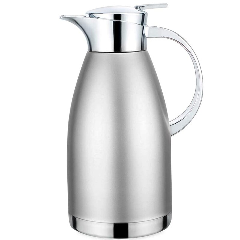 61Oz Coffee Carafe Airpot Insulated Coffee Thermos Urn Stainless Steel Vacuum Thermal Pot Flask for Coffee