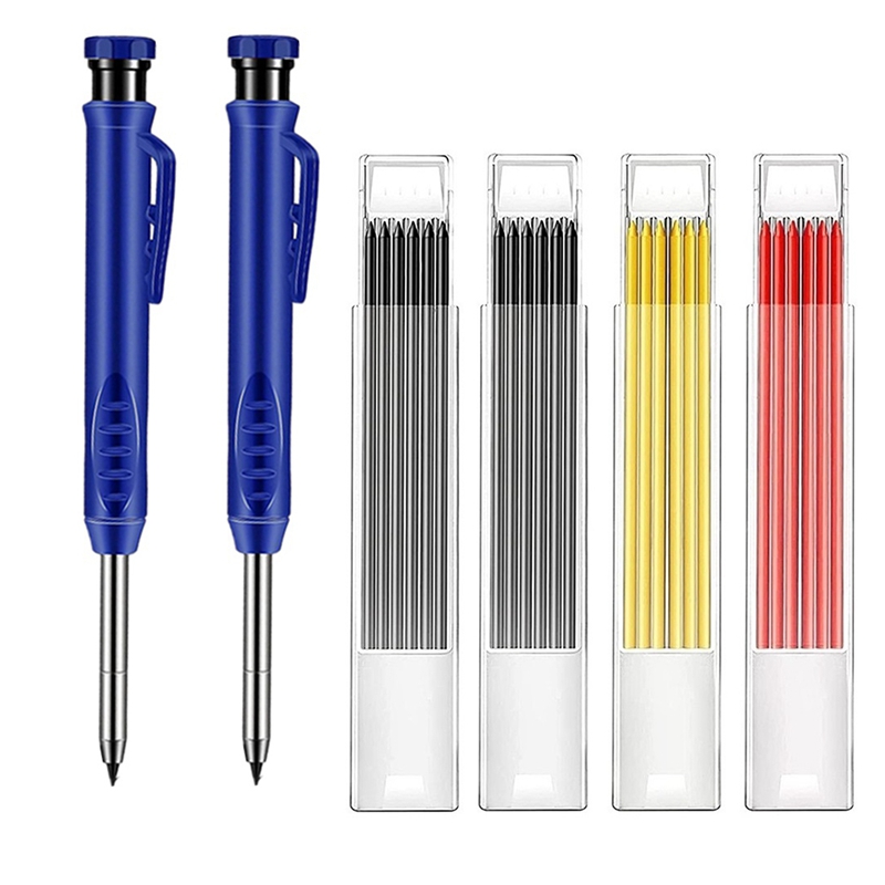 Effen Timmerman Potloden 2 Timmerman Potloden 24 Vulpotlood Refill Bouw Houtbewerking Marker Voor Architect: black