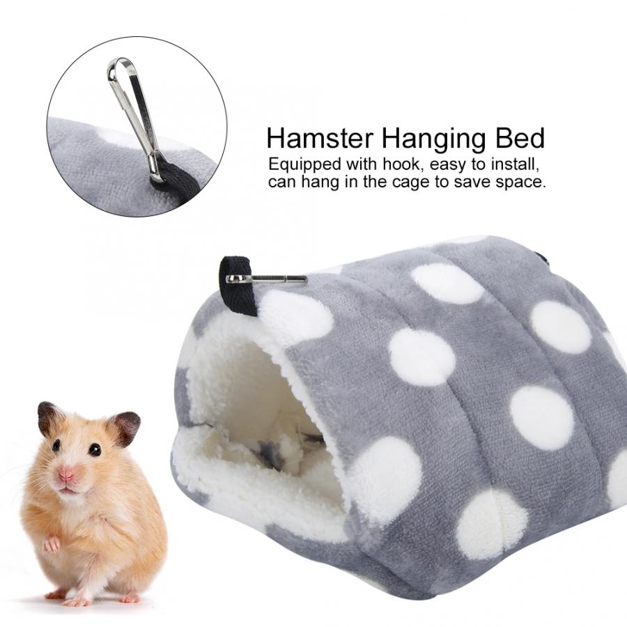 Huisdier Hamster Hangmat Kooi Flanel Shu Fluwelen Hamster Winter Warm Hangmat Opknoping Bed Accessoire Voor Kleine Huisdieren