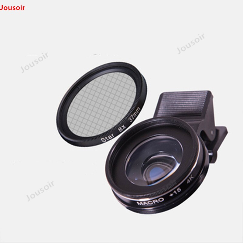 Wide Angle Macro Fisheye Lens Camera Kits Mobile Phone Fish Eye Lenses with Clip 15 times for All Cell Phones CD50 T03 2Y: C