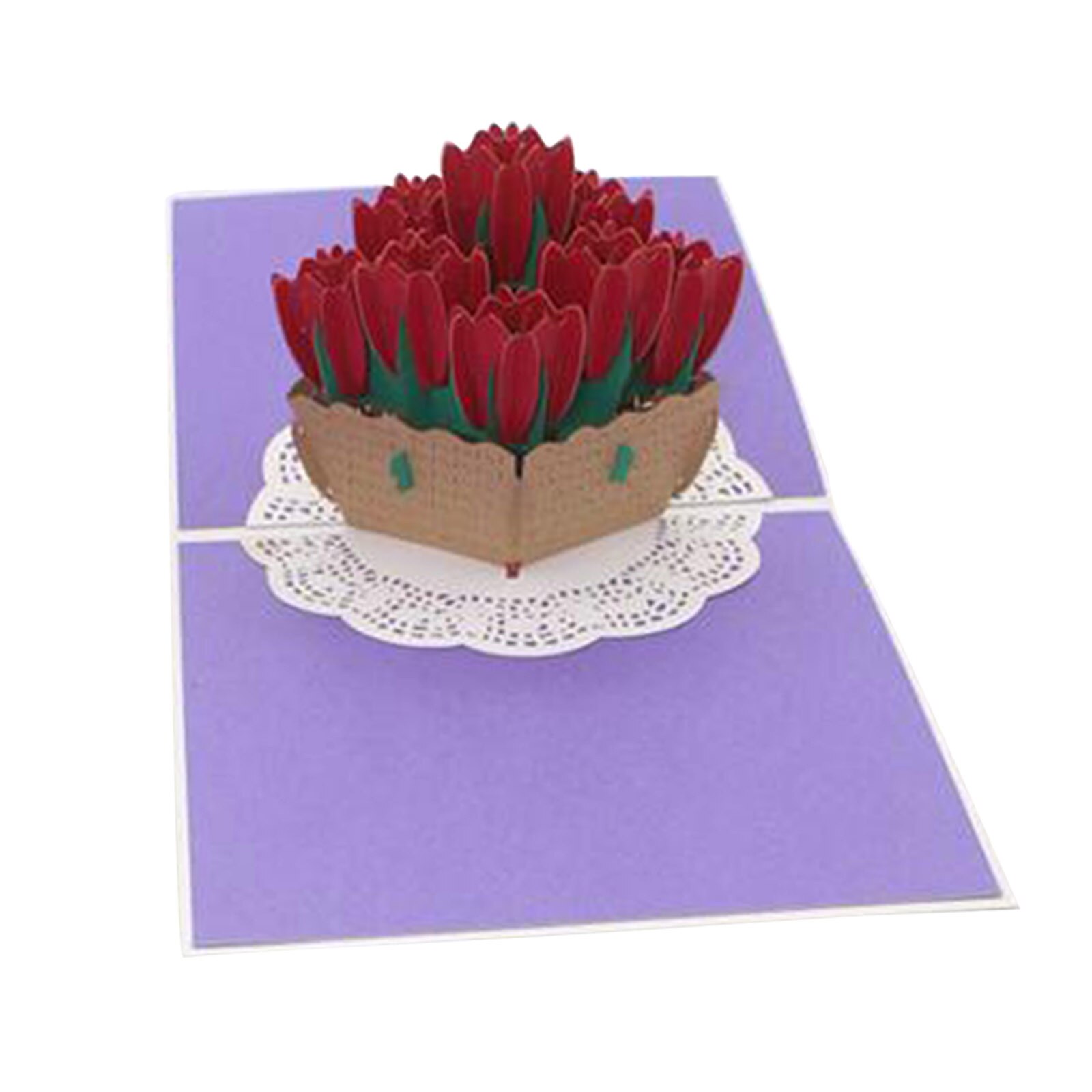 3D Valentine's Day Card Handmade Paper Greeting Card Blessing Card Wedding Aniversary Invitations Greeting Cards: C