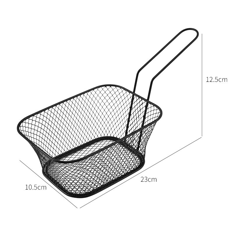 Multifunction Snacks Plates Side Plates Bowl Dishes Iron Chips Frying Basket Drainer Kitchen Gadgets&amp;Tools Tableware