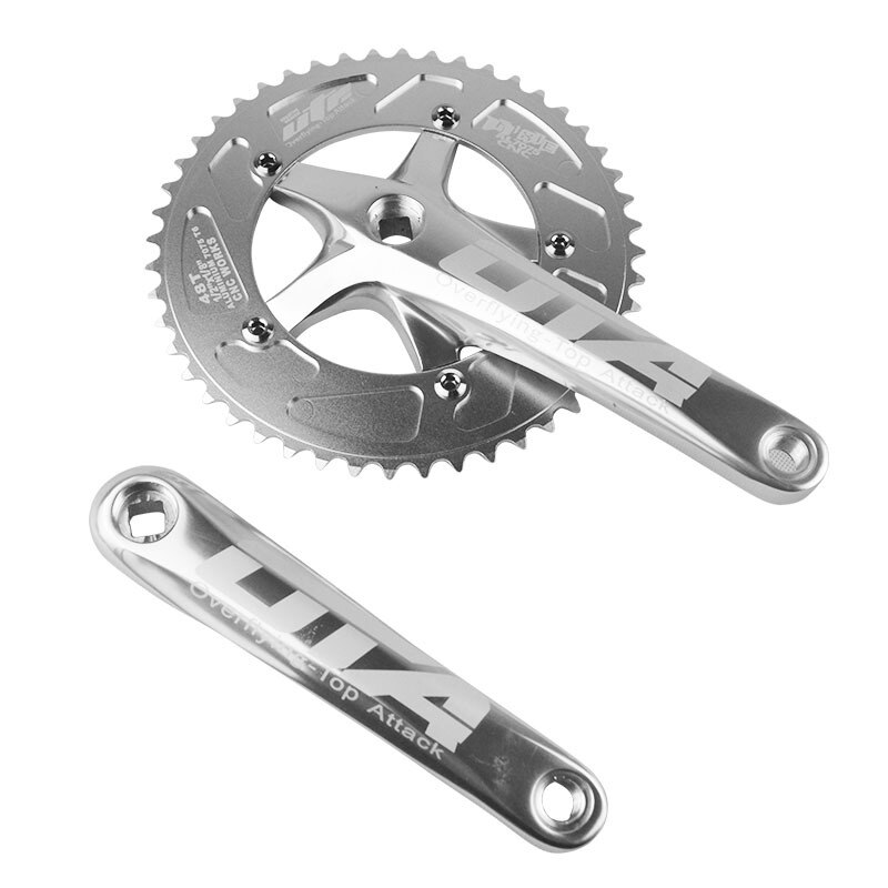 48T Road bike Fixed Gear bike Crankset 130 BCD Single Speed OTA Aluminum alloy Crank Set biciclet Bike Chainwheel Chainring