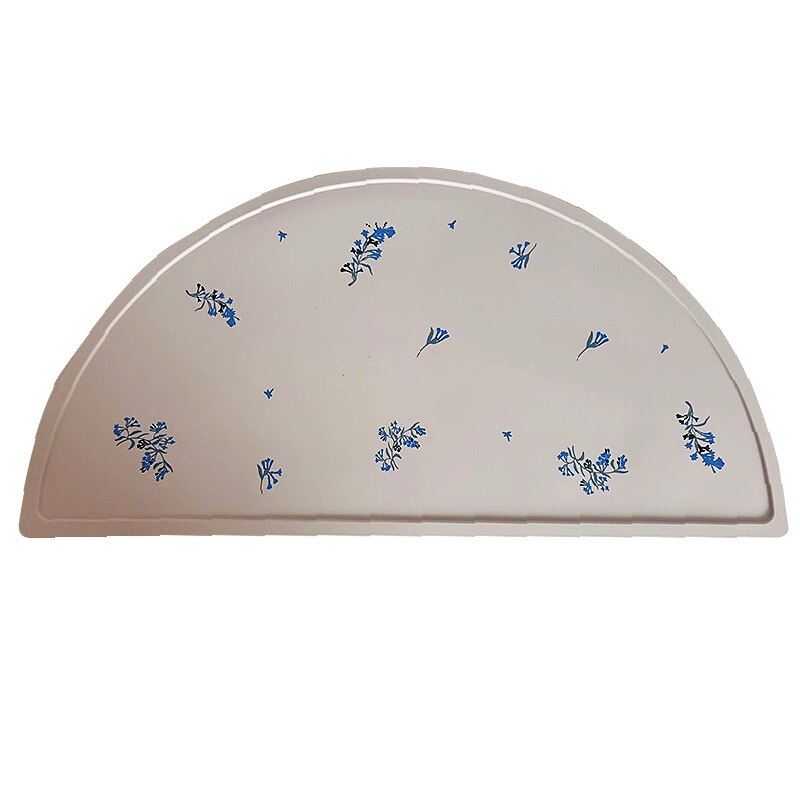 Juego de vajilla antideslizante para bebé, plato de silicona suave con ventosa, taza, baberos, cuchara y tenedor, sin BPA, 4/6/8 piezas platos platos para bebé: orchid placemat