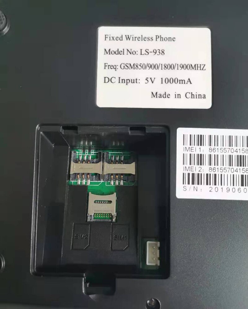 English Russian Languages Cordless Phones with Wifi GSM SIM Card Wireless Fixed Phone Desktop Telephone for Office Home