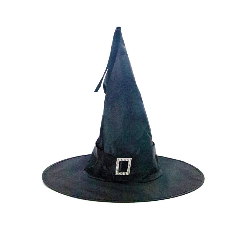 LED Flashing Party Hat Glowing Witch Hat Children Adults Performance Props Halloween Party Supplies: black