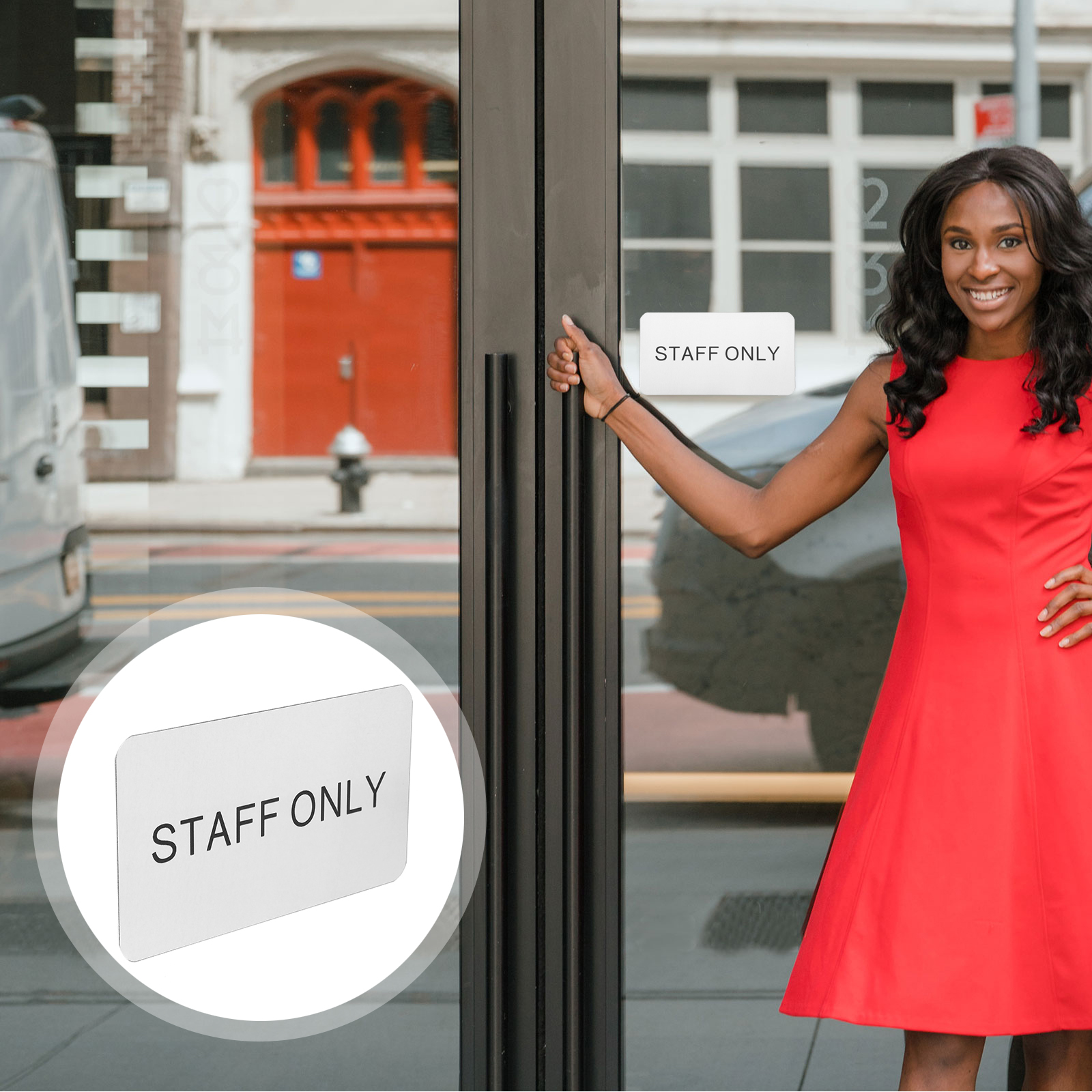 Staff Only Plate Wall Mount Door and Wall Sign Restaurants Staff Only Door Sign Staff Only Door Sign Office Door Sign