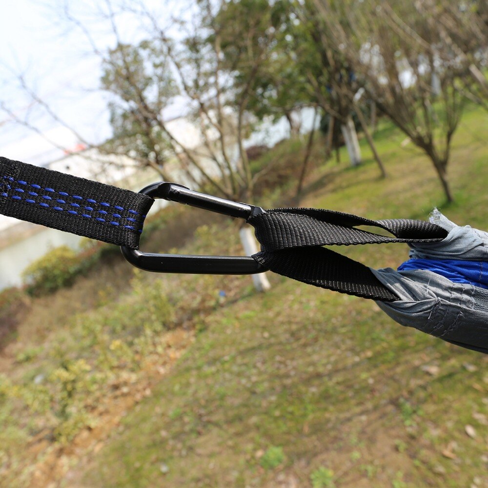 1-2 Person 260*140cm Camping Hammock Outdoor Mosquito Bug Net Portable Parachute Nylon Hammock for Sleeping Travel Hiking