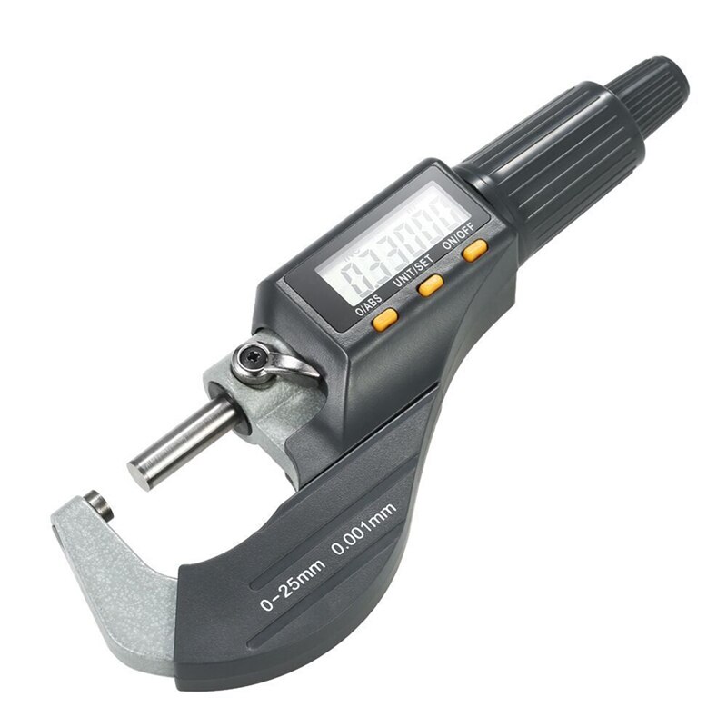 0.001Mm Electronic Outside Micrometer 0-25Mm With LCD Screen Digital Micrometer Electronic Digital Caliper Gauge: Default Title