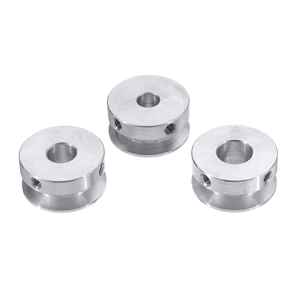 Poulie 4-16mm 30mm en alliage d'aluminium, roue de poulie à alésage fixe à rainure unique pour arbre moteur, courroie de 6mm