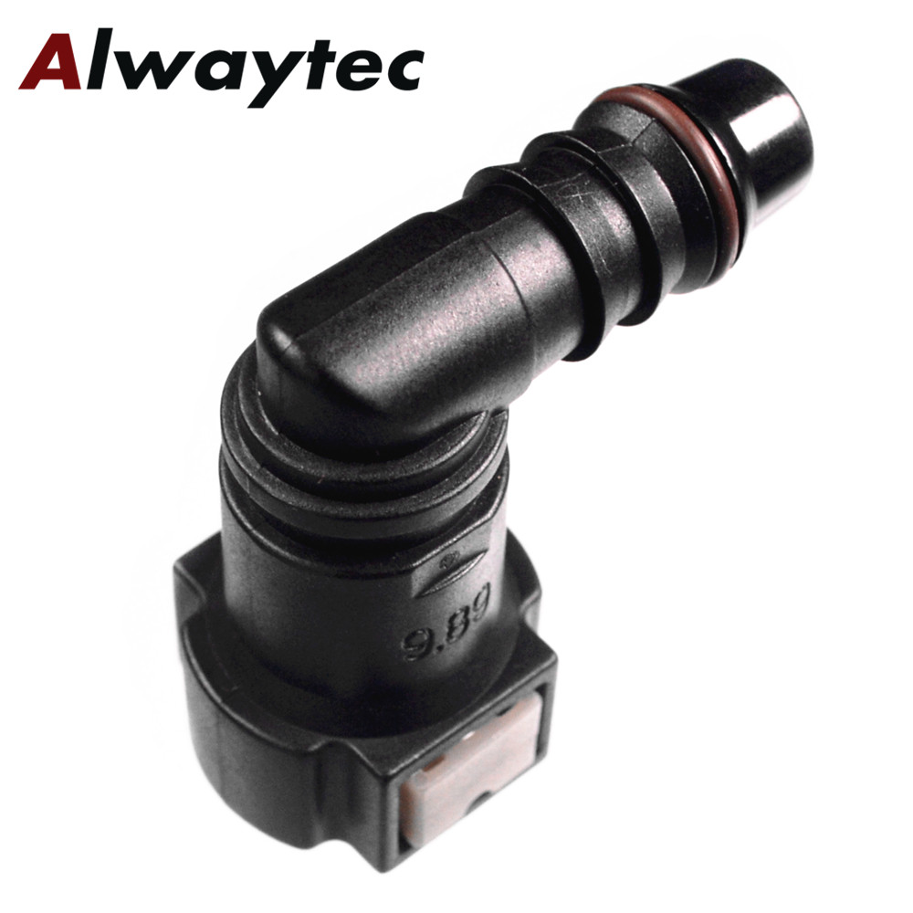 8mm Universal Straight Fuel Line Quick Release Connect Female Connector Black Excellent Craftsmanship and Well Durability