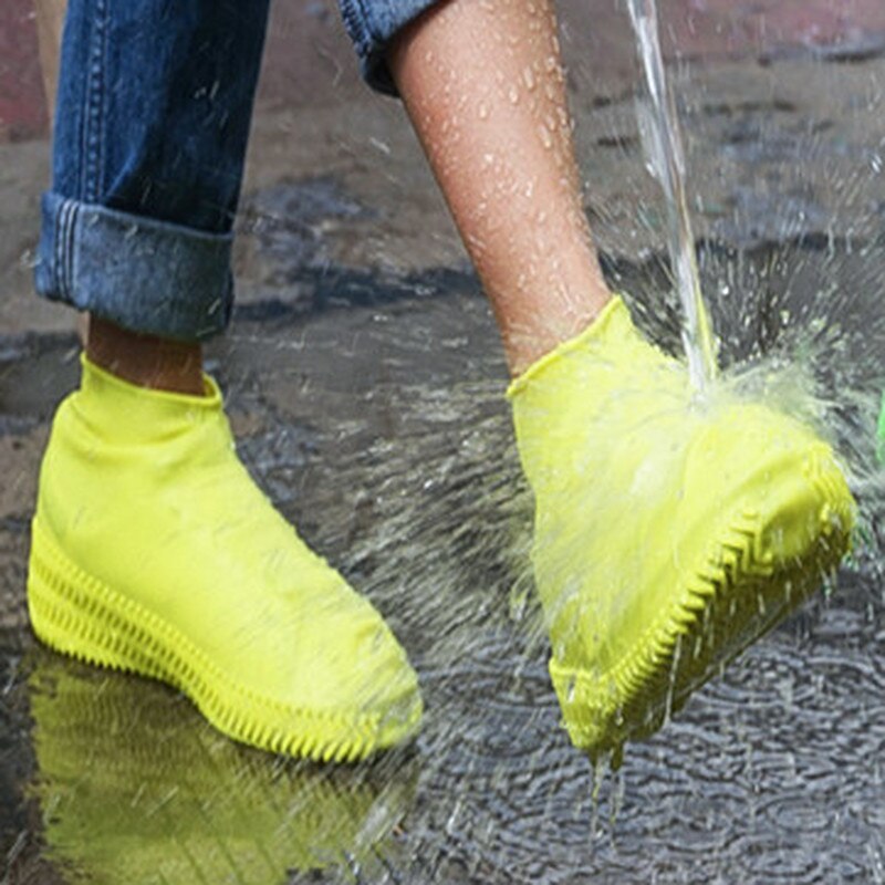 Couvre-chaussures en Silicone imperméable, antidérapant, épais, pour Camping en plein air, pour hommes, femmes et enfants, couvre-bottes, équipement de pluie