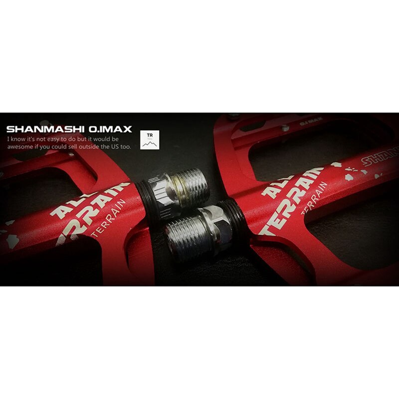 Shanmashi Bike Pedals Aluminum Bicycle Flat Pedals Outdoor Durable Pedal for Mtb Road Bike