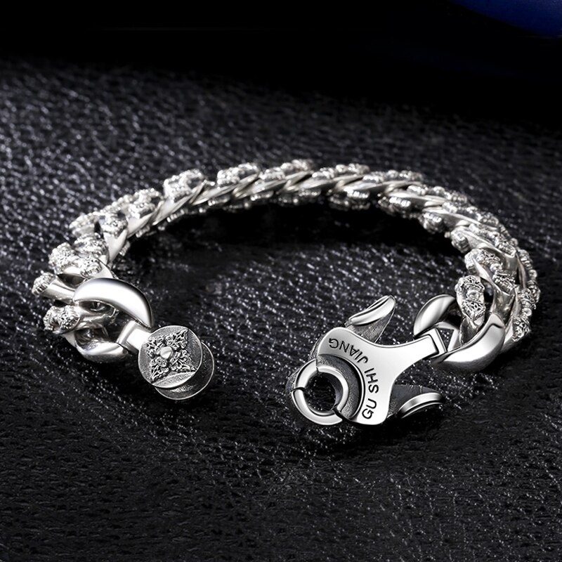 Originele Nationale Tij King Kong Stamper Ring Gesp Tank Armband Retro Handwoven Mannen Pure Overdracht Armband Sieraden