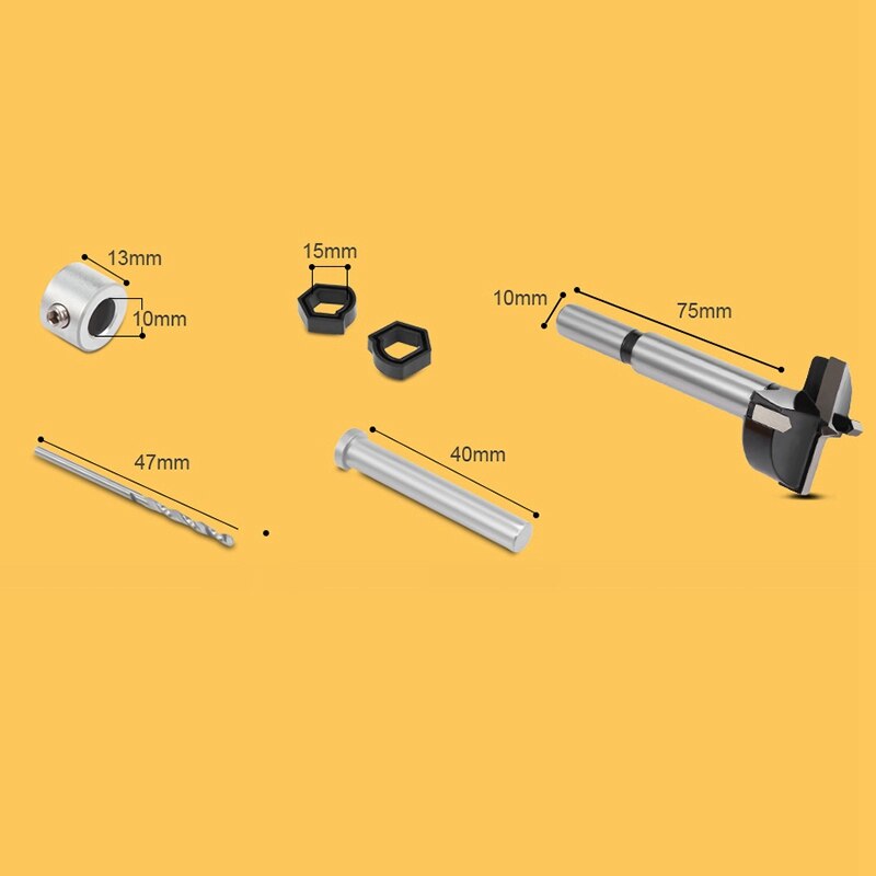 35Mm caché charnière forage gabarits charnière trou scie gabarit Guide de forage localisateur trou ouvre porte armoires travail du bois jeu d'outils de bricolage