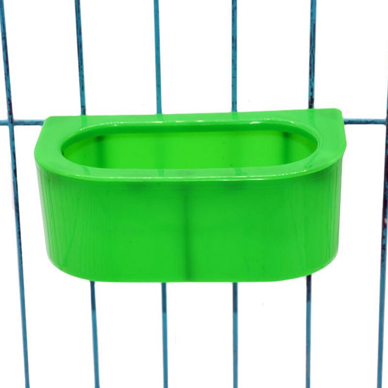 Huisdier Vogels Opknoping Voerbak Papegaai Voedsel Water Kom Voeden Splash-Proof Cup Plastic Vogel Duiven Kooi Feeder