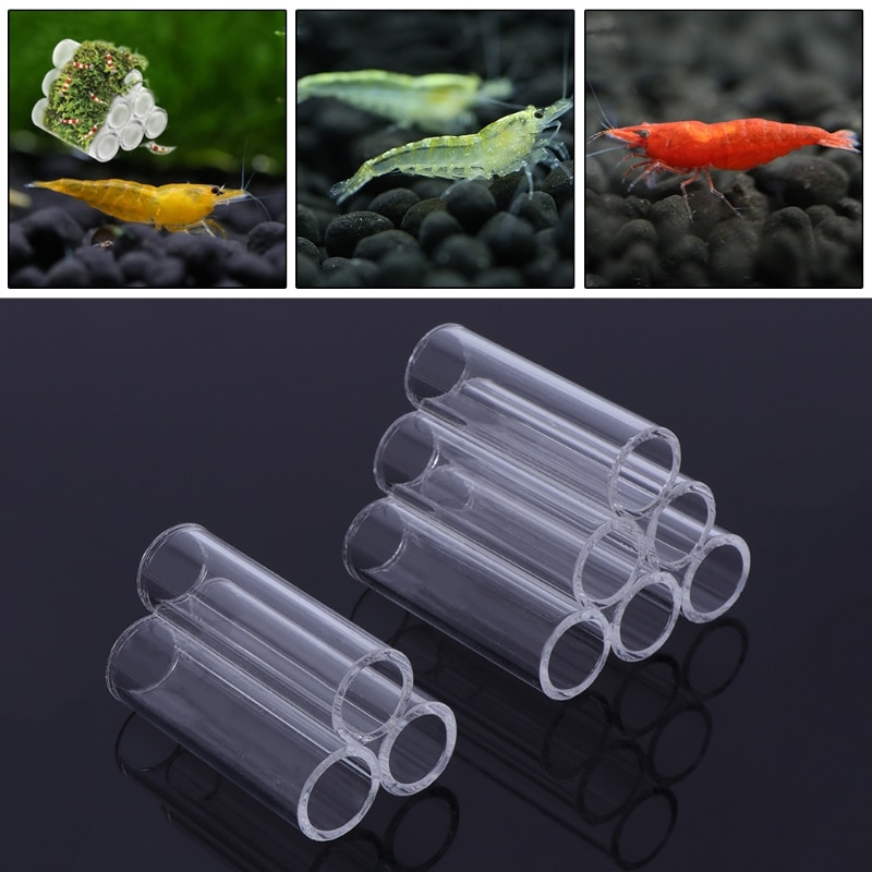 Aquarium schuilplaats 3/6 buis aquarium pijp garnalen grot schuilplaats kweek acryl decor  d08f