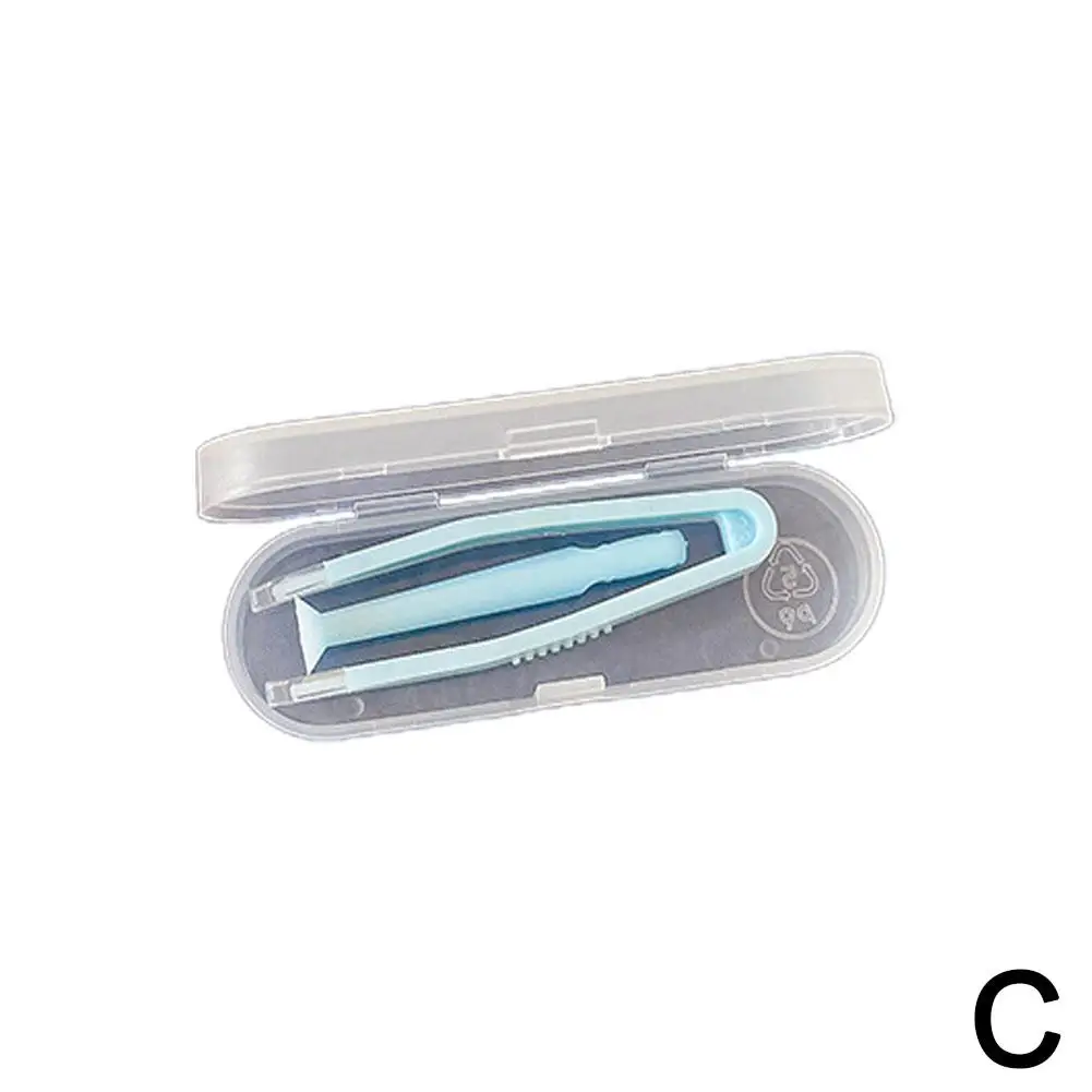 Pinzas de contacto para principiantes, aplicador de lentes de contacto, removedor de juego de contacto, insertador de herramientas B5E6: Azul