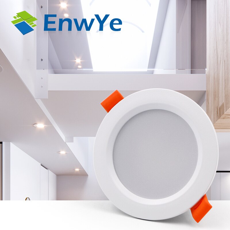 EnwYe LED Downlight Plafond 3 W Warm wit/Koud wit led light AC 220 V 230 V 240 V stijl