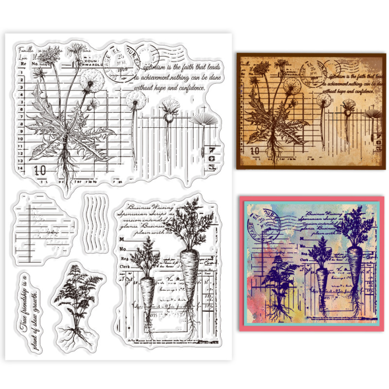 1PC Gear Background Clear Stamps Gear Decorative Clear Stamps Silicone Clear Stamps for Card Making Clear Silicone Seal Stamps: Yellow