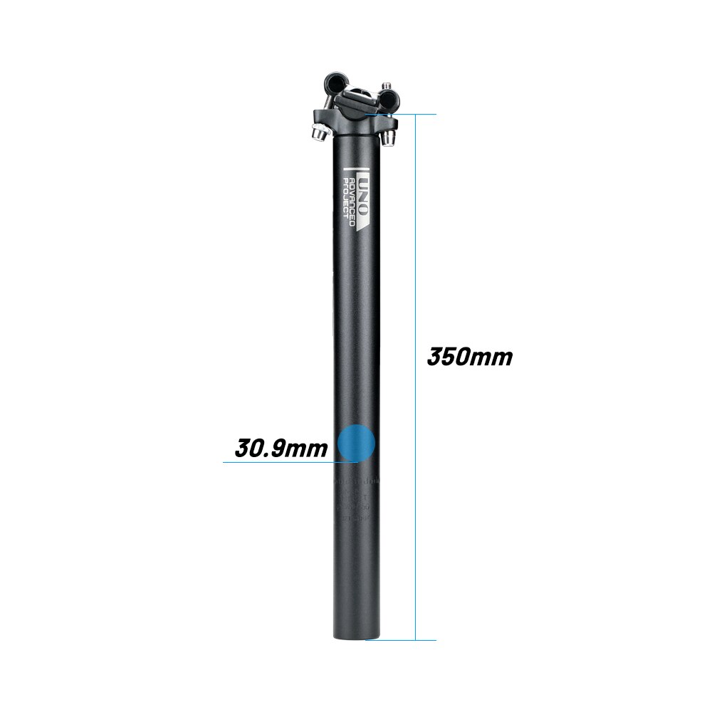Uno canote de bicicleta ultraleve, peça de assento para bicicleta de alumínio, mtb, 25.4/27.2/30.9/31.6*350/400mm: 30.9X350MM