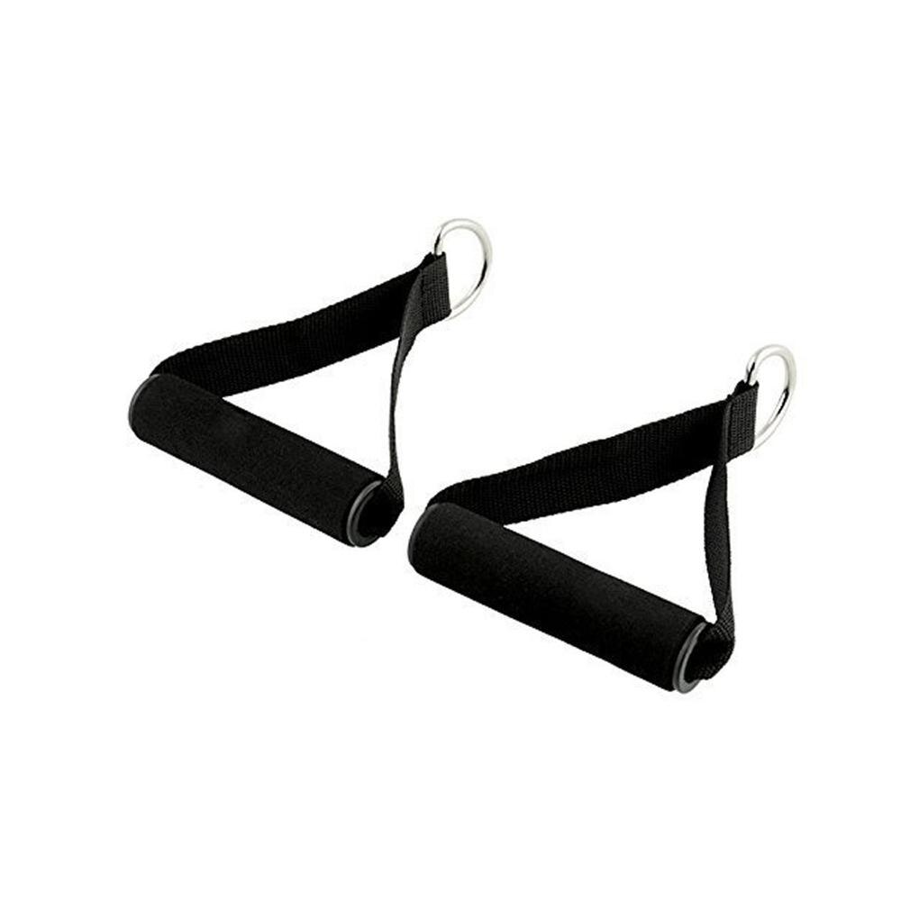 Resistance Band Handle Rope Bar Attachment Handlebar Station Fitness Tricep Exercise Gym Training Accessories: 1 Pair