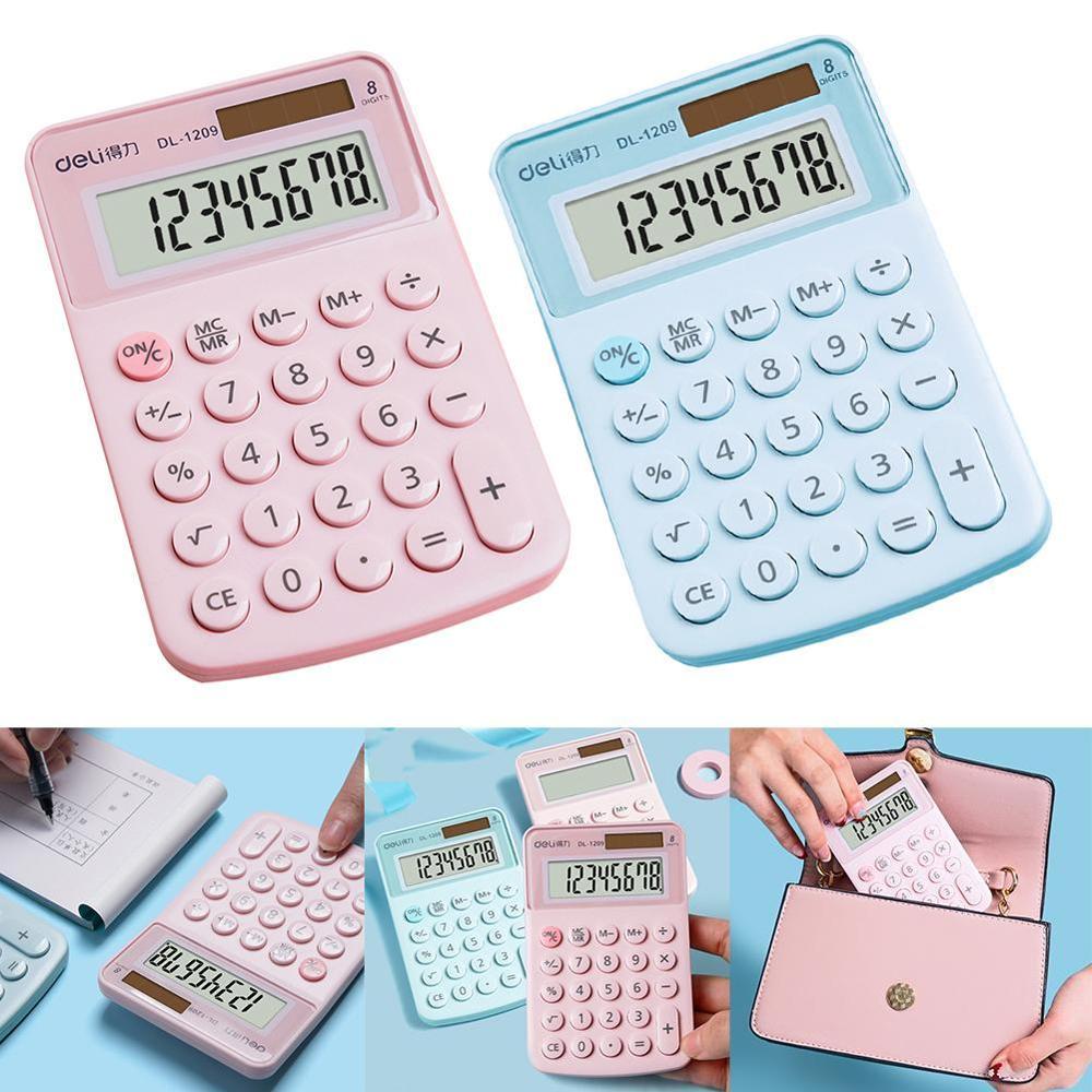 Calculatrice numérique Portable Kawaii Mini calculatrice taille de poche 8 affichage dessin animé mignon porte-clés calculatrice fournitures de bureau