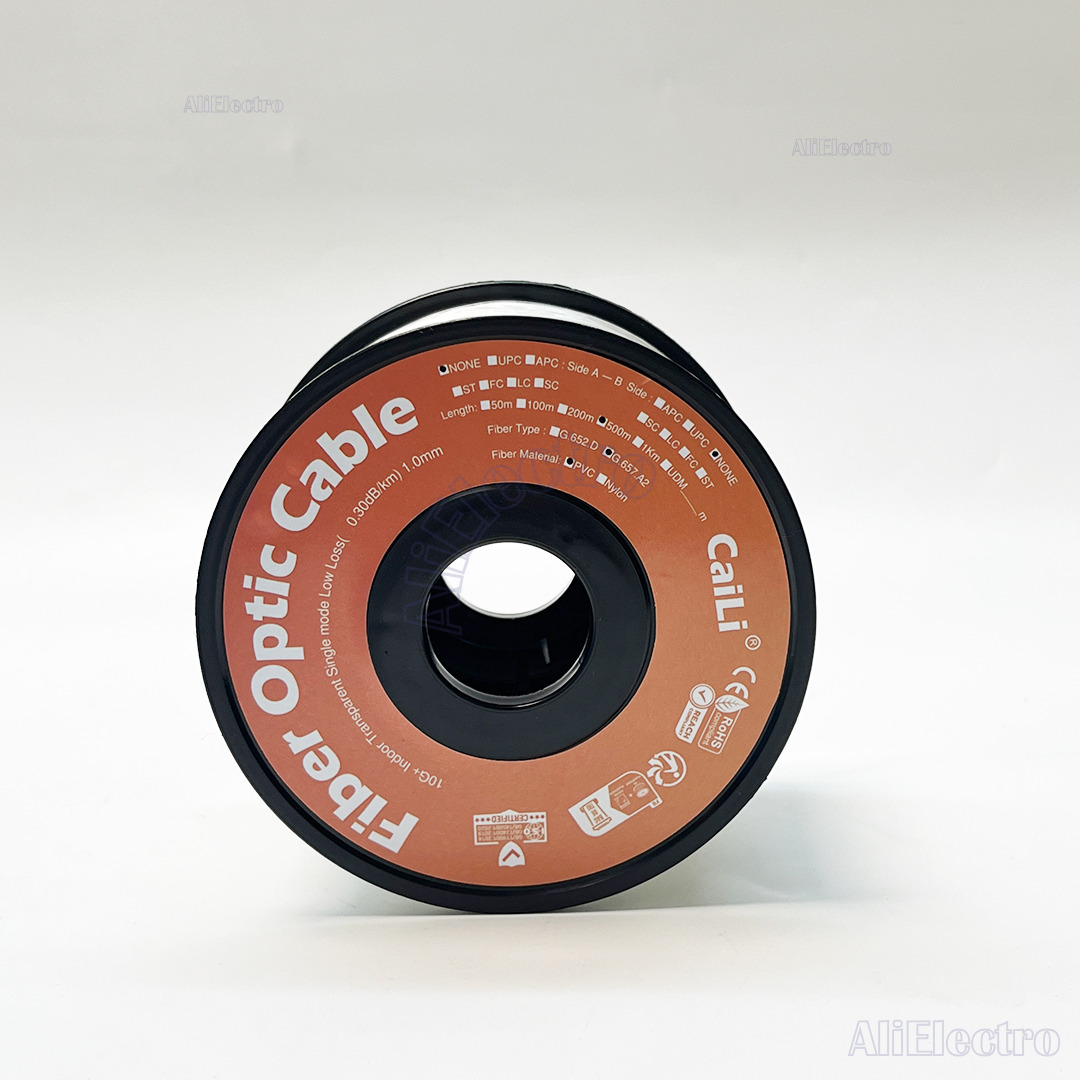 500m G657A2 Fiber 0.9mm diameter PVC Invisible Fiber Optical Cable Transparent Patch Cord Indoor SM Bend Insensitive Free shipp: Default Title